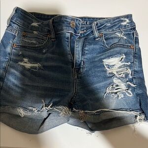 Denim Distressed Women's Shorts